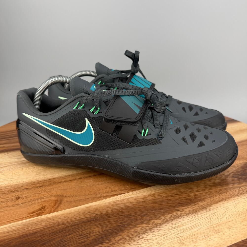 Nike Zoom Rotational 6 Track Throwing Shoes Black Spruce Men's 10.5 FZ9606-001